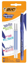 BIC Gel-ocity Illusion Erasable Gel Pen Medium Tip (0.7 mm) - Blue, Pack of 1 + 2 Refills