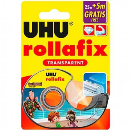 Rollafix Transparent Dévidoir 25mx19mm + 5m Gratuit