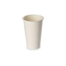 50 White Disposable Cups 35cl