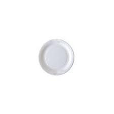 50 White Disposable Plates Ø18cm