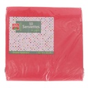 50 Red 2-Ply Napkins 33x33cm