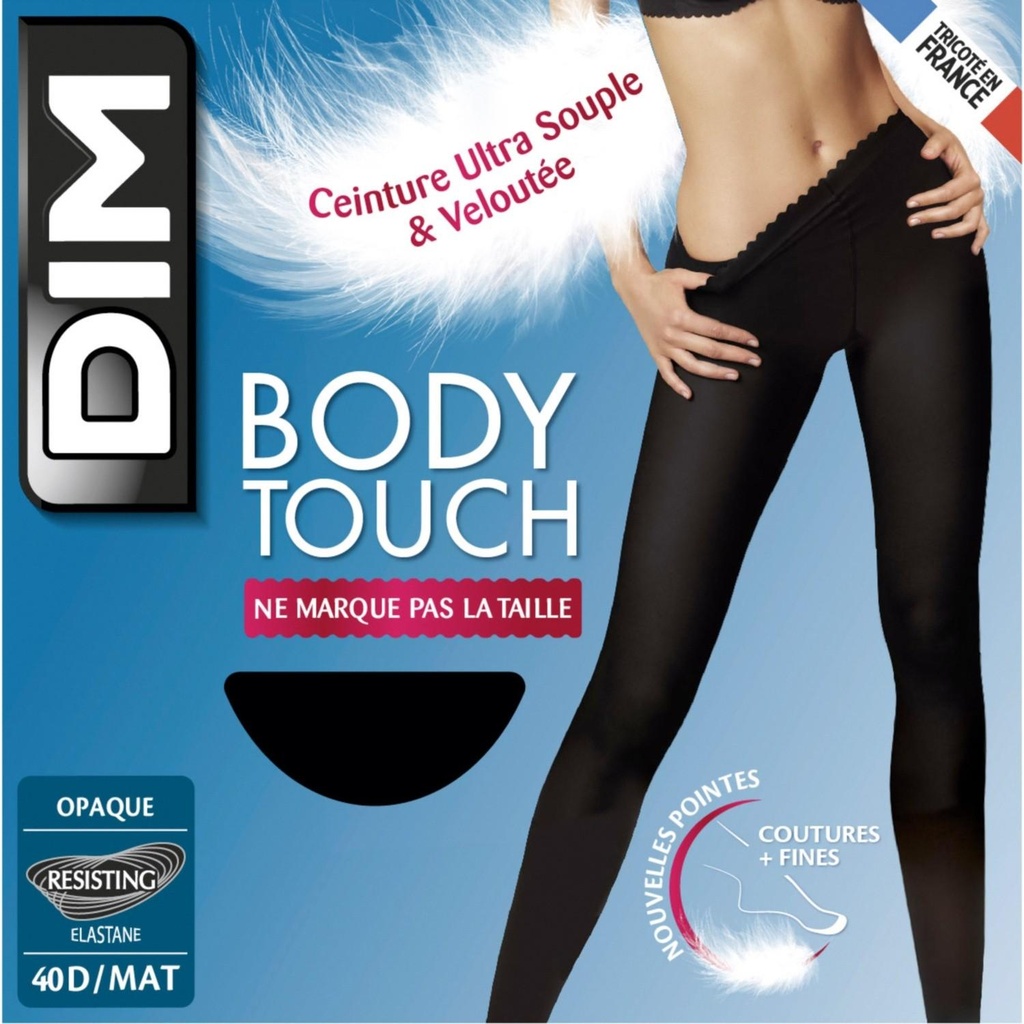 COLLANT BODY TOUCH OPAQUE NOIR T4