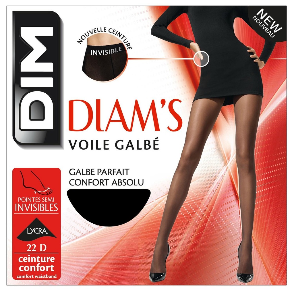 Diam's Shaping Sheer Tights Black T2