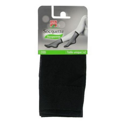 20D Sheer Black Socks – One Size