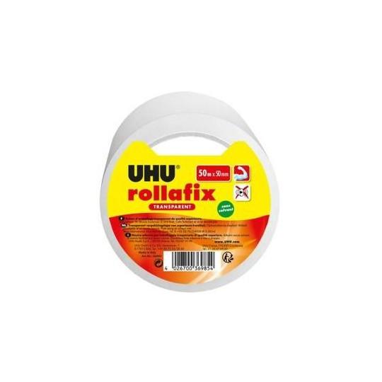 ADHESIVE TAPE - Rollafix transparent packaging tape 50mx50mm