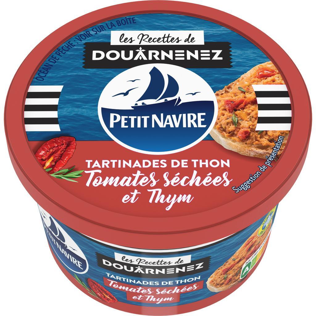 Tartinades de Thon Tomates Séchées & Thym PETIT NAVIRE 125g