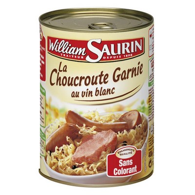WILLIAM-SAURIN - SAUERKRAUT WITH MEATS 1/2 - 400G