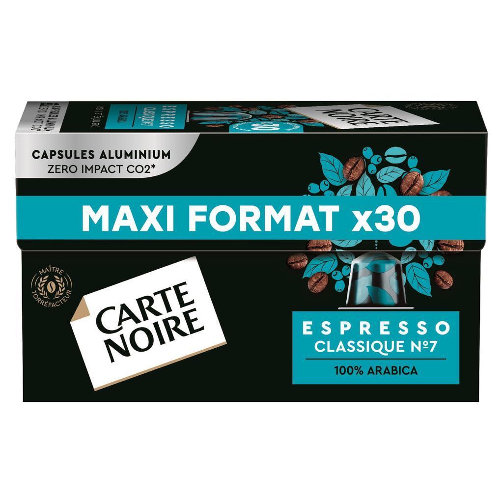 Carte Noire 30 capsules Alu Espresso Classique N°7 165g