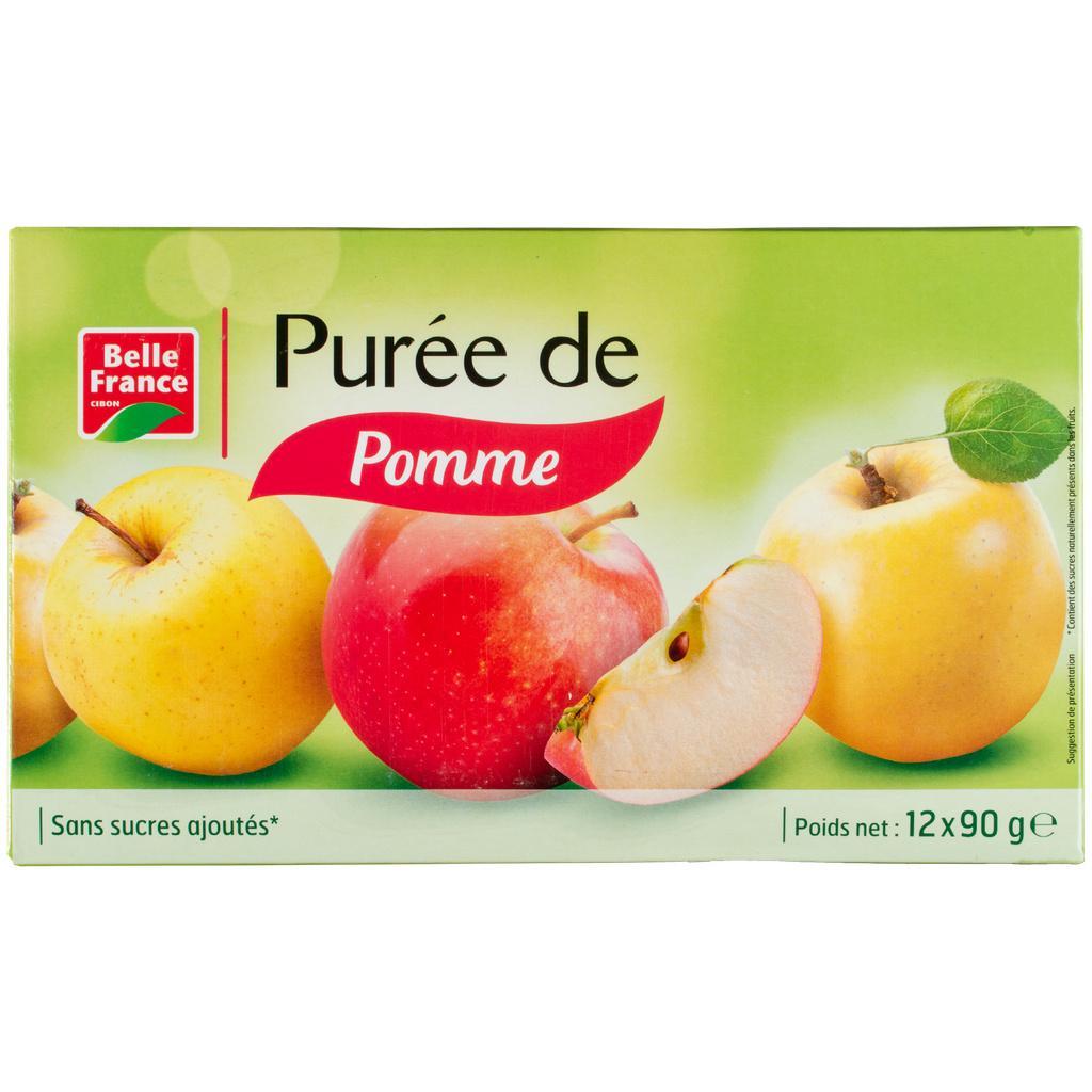 Belle France Sugar-Free Apple Purée Pouch 12x90g