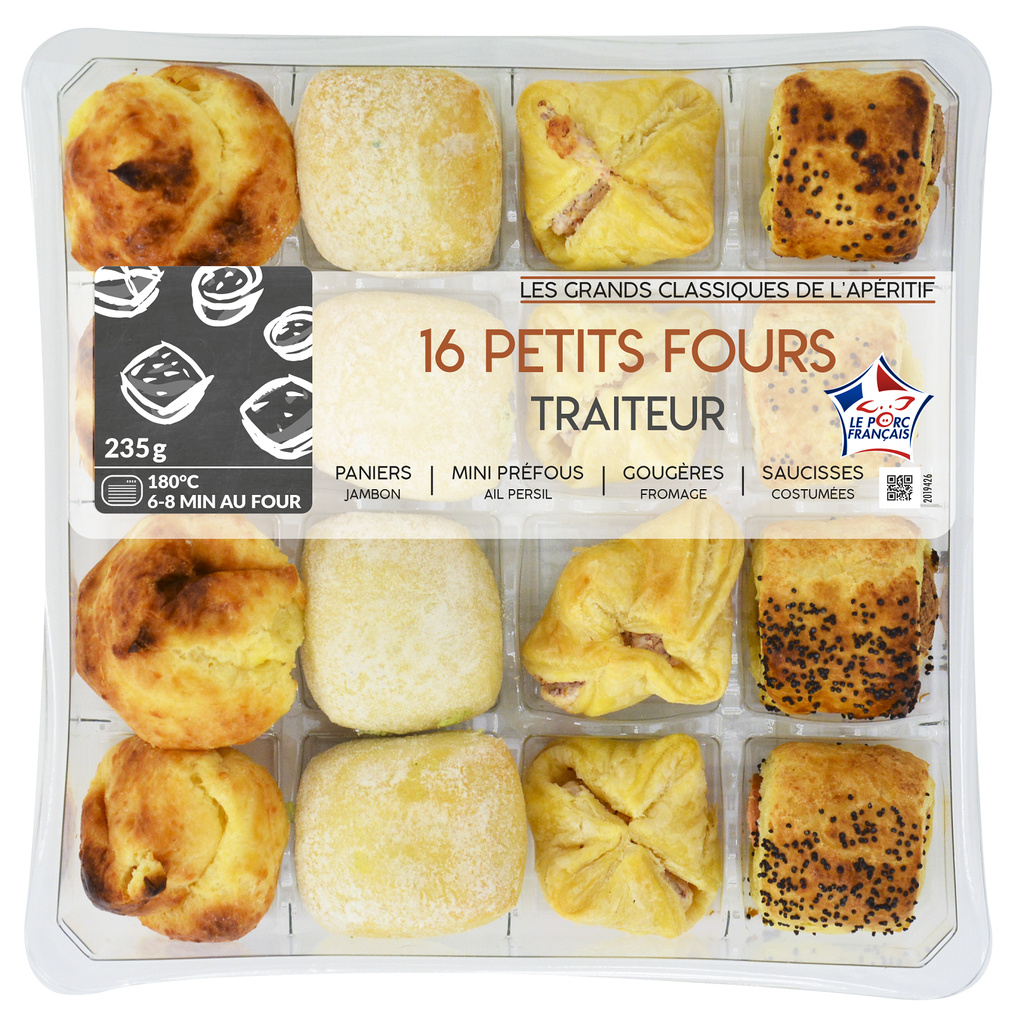 16 PETITS FOURS TRAITEUR 235GR