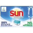 Sun Pastilles Lave-Vaisselle Tout en 1 Regular Ecolabel 24 Lavages