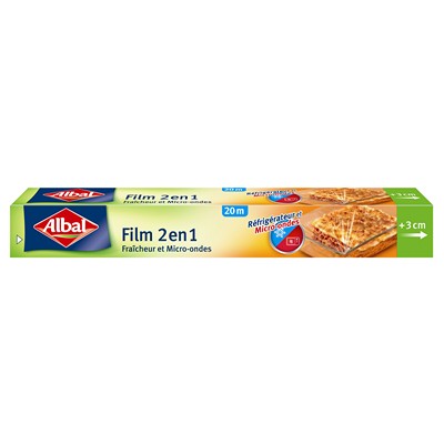 2-in-1 Cling Film for Fridge and Microwave 20m ALBAL