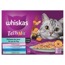 WHISKAS Tasty Mix Sachets fraîcheur Poisson du Jour en sauce pour chat adulte 4 variétés 12x85g