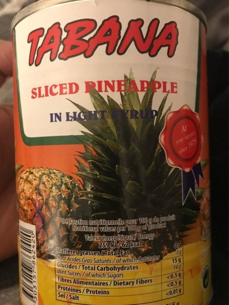 3/4 Can Sliced Pineapple KODI