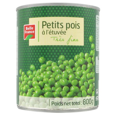 Very Fine Garden Peas Belle France 800g Can