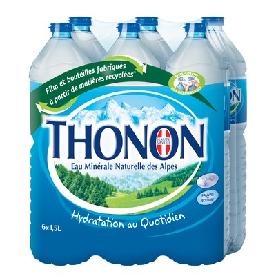 THONON Natural Mineral Water 6 x 1.5L