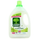 L'Arbre Vert Lessive Ecolabel Savon Végétal - Hypoallergénique - 34 Lavages - 94% d'ingrédients d'origine naturelle - 1,53L