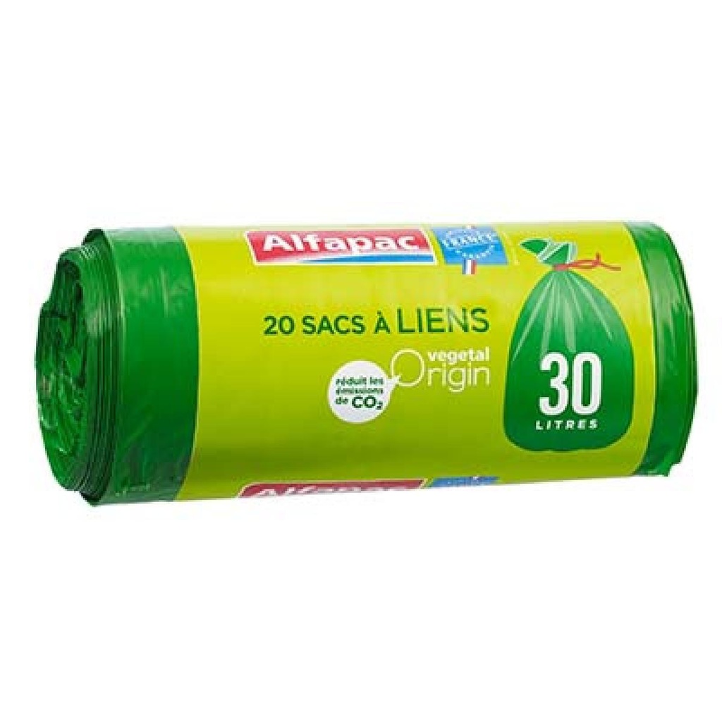 2x20 30L Drawstring Bin Bags ALFAPAC