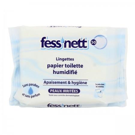 Fess'nett papier toilette humidifié sensitive x50