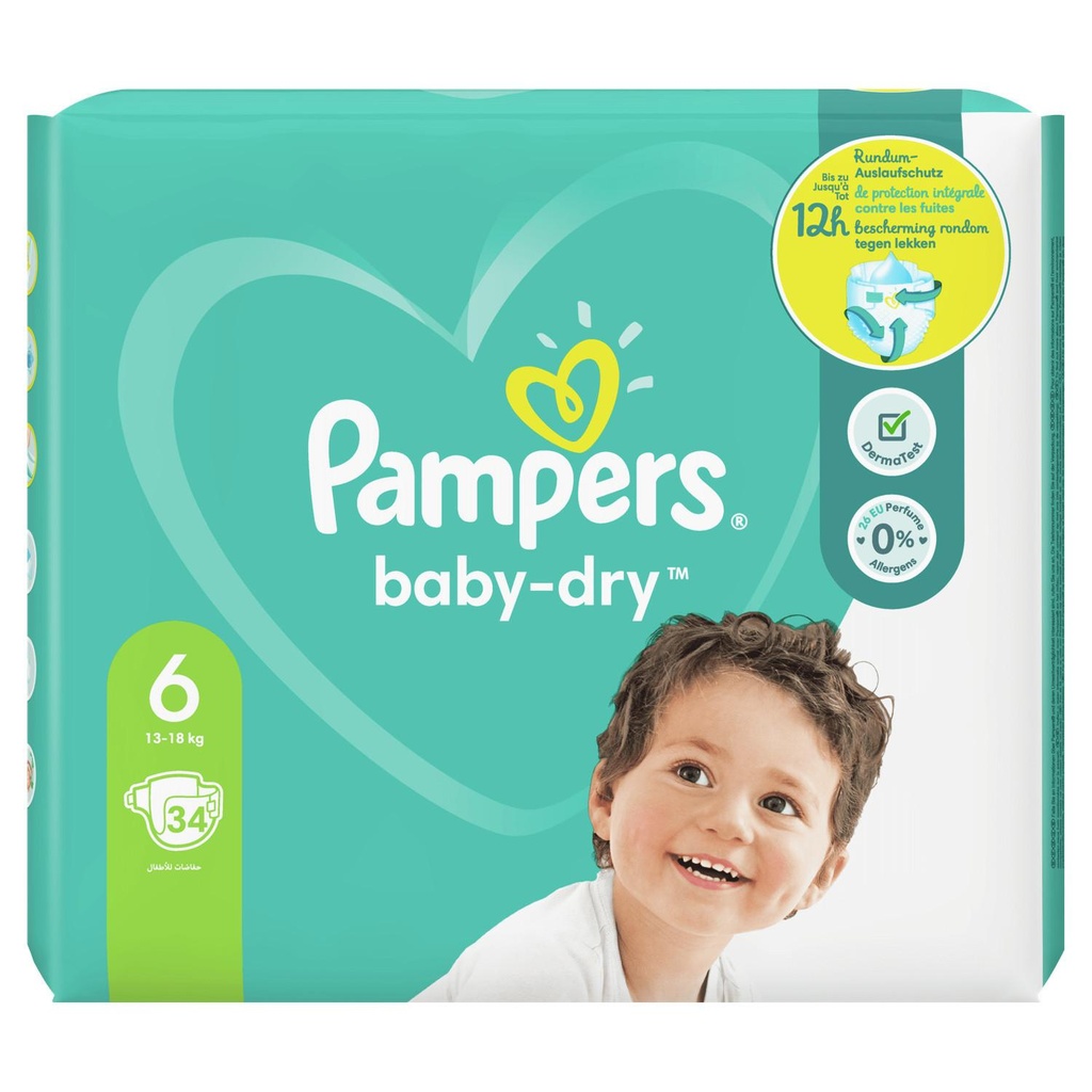 PAMPERS BABY-DRY GEANT T6X34