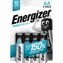 Energizer Max Plus Alkaline Batteries AA/LR6, Pack of 4