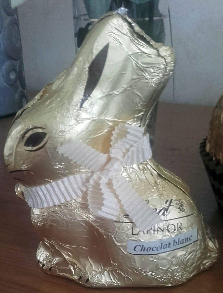 LINDT GOLD WHITE BUNNY 100G