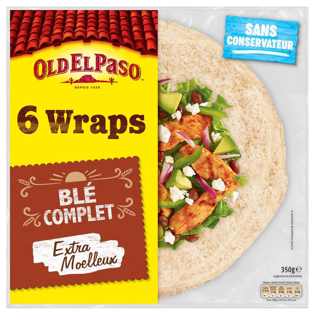 Whole Wheat Wrap 350g Old