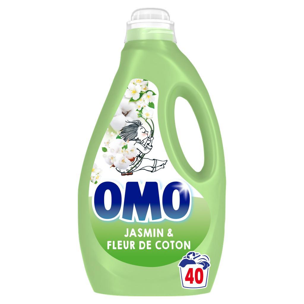 Omo Lessive Liquide Jasmin & Fleur de Coton 40 Lavages