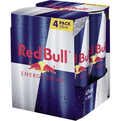Red Bull, energy drink, 4x250ml