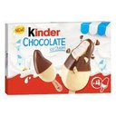 KINDER CHOCOLAT Milk Ice Cream Bar, Double Coated with Milk Chocolate x4 - 152g