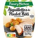 AIGUILLETTES tranchées de POULET ROTI, Conservation Sans Nitrite 2 x 75 g