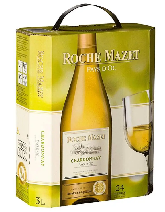 IGP PAYS D'OC ROCHE MAZET CHARDONNAY BIB 3L