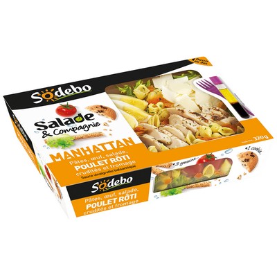 Sodebo Salade&Cie 320g Manhattan Egg Chicken Cheese