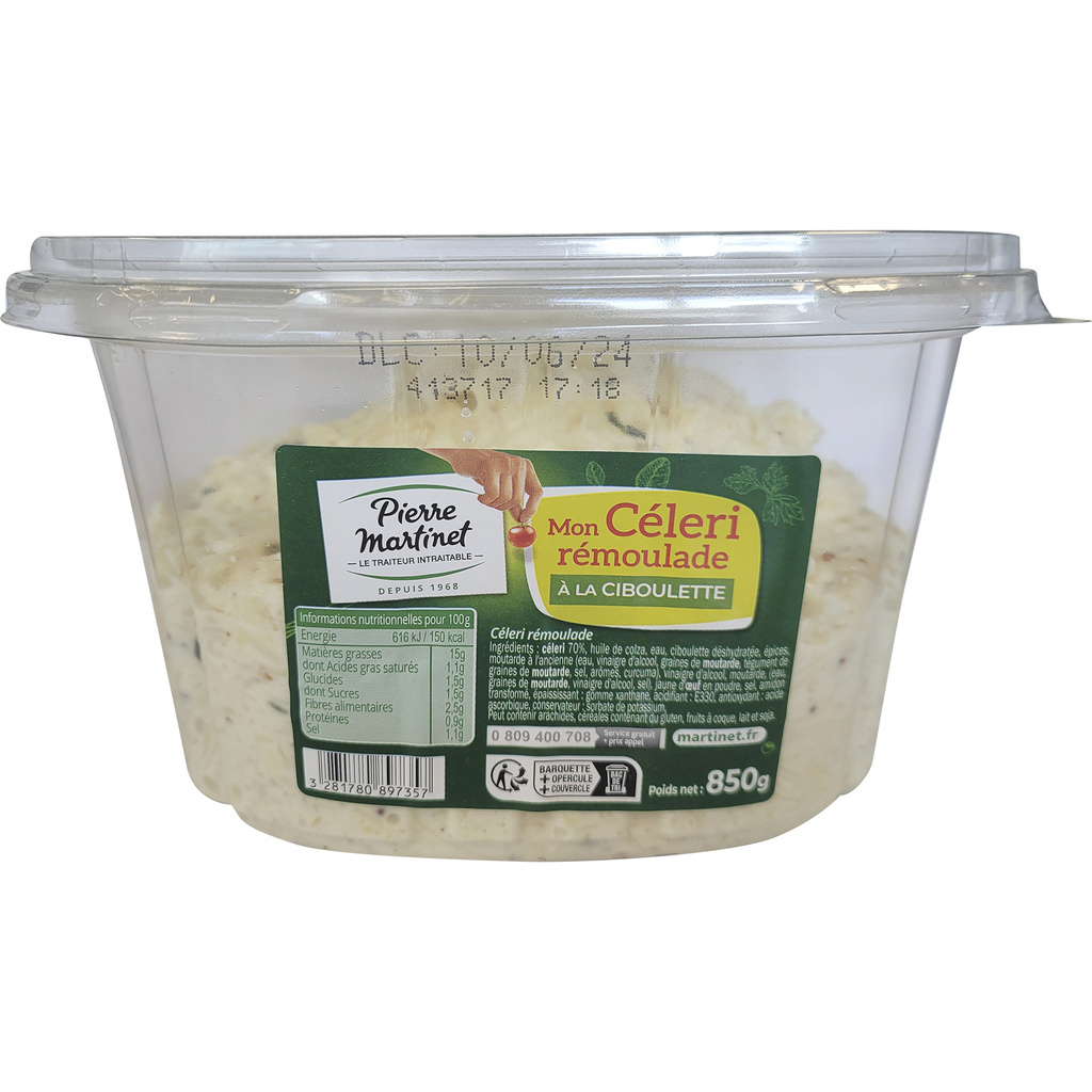 MARTINET - Céleri rémoulade à la ciboulette 850g