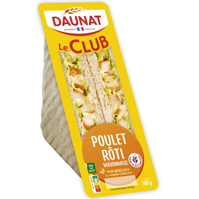 Classic Club Roast Chicken Mayonnaise Daunat 160g