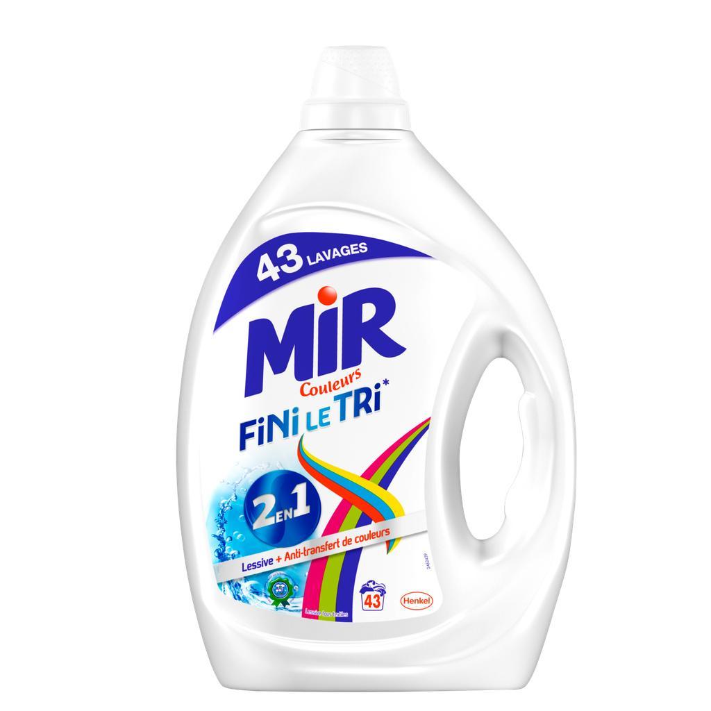 Mir Lessive Couleurs Fini le Tri 43 Lavages