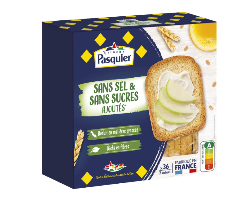 Biscotte sans sel, sans sucres ajou