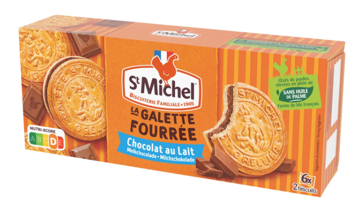 BISCUIT GALETTE STUFFED WITH MILK CHOCOLATE MTMIC