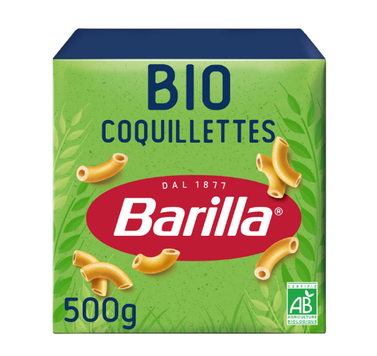 ORGANIC COQUILLETTES PASTA 500G BAR