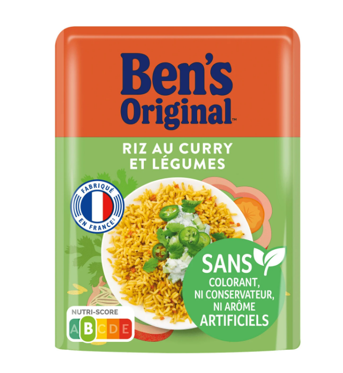  CURRY VEGETABLE RICE BAG 220G BENS