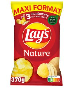 CHIPS LAYS SEL & VINAIGRE 130G