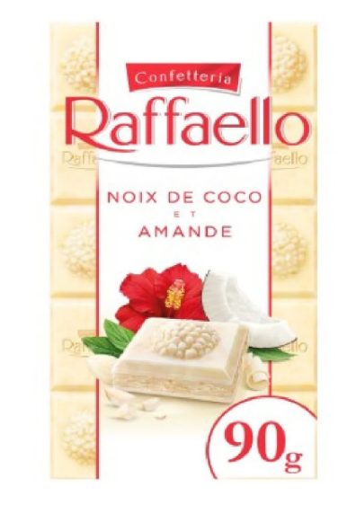 Tablette Raffaello Noix de coco & Amande - 90g