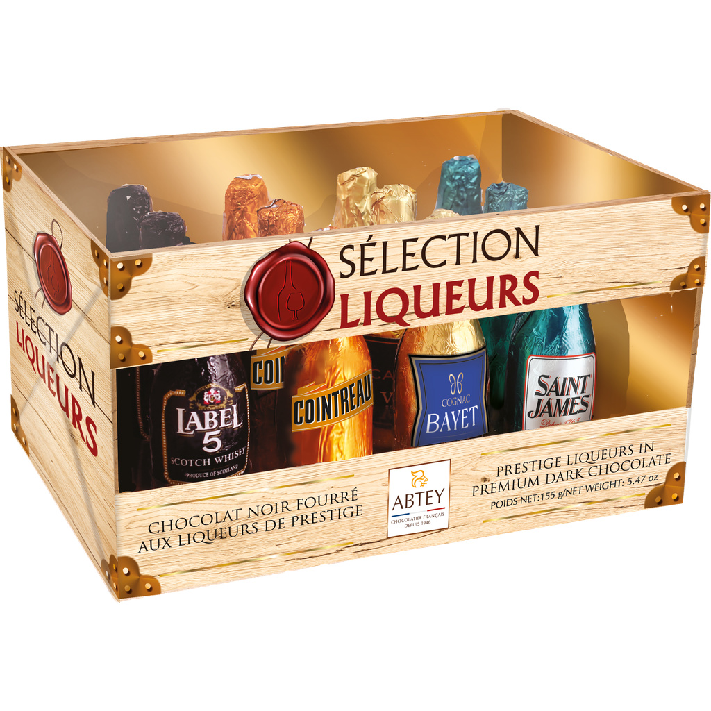 Selection Crate of Liqueurs – 12 Assorted Mini Bottles 155g