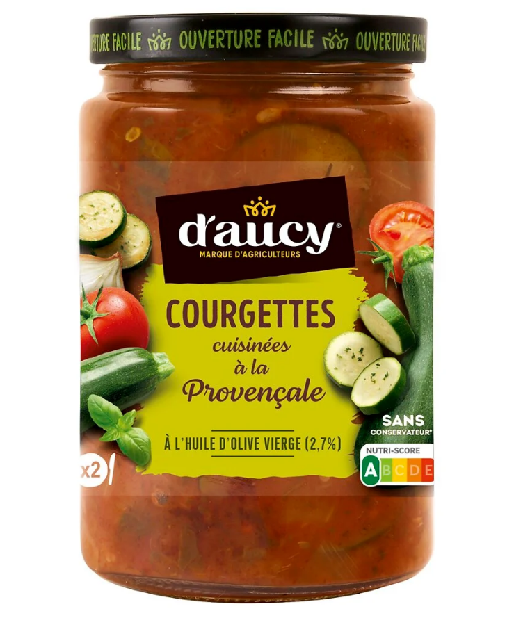Provençal-Style Cooked Zucchini d’Aucy 380g