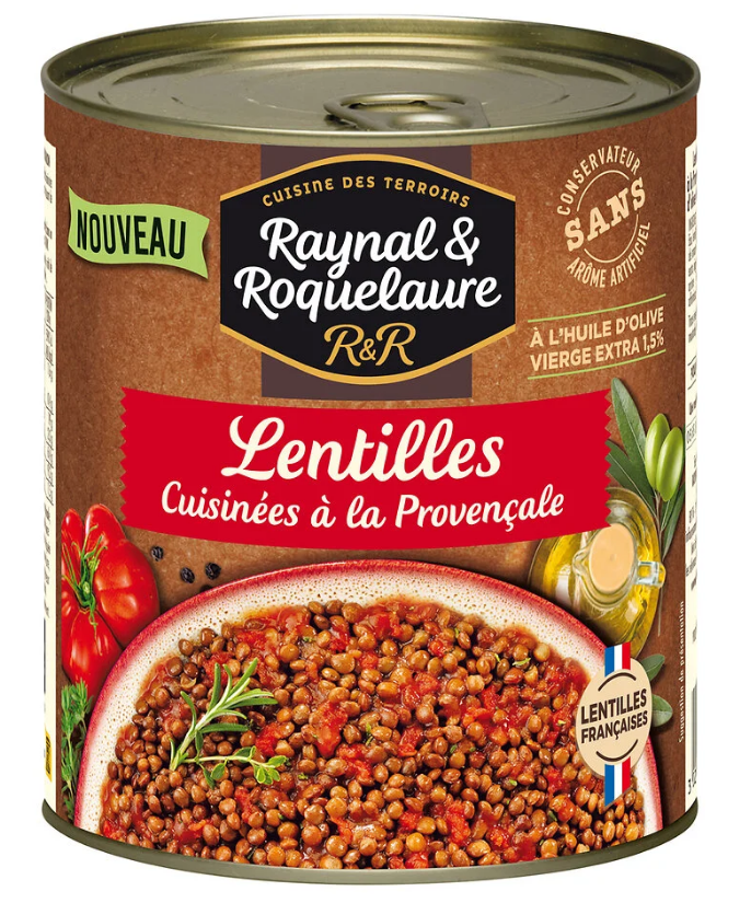 Provençal-Style Cooked Lentils 800g