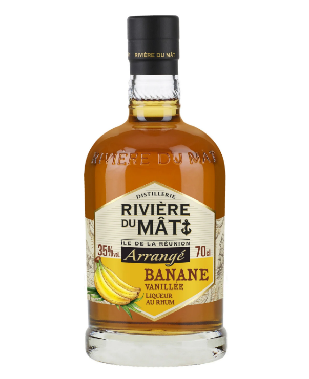 RIVIÈRE DU MÂT Banana Vanilla Arrangé Rum 35° 70cl