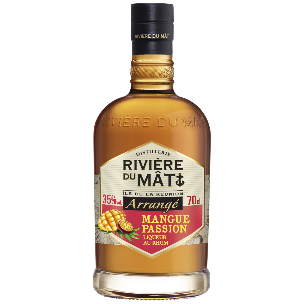 RIVIÈRE DU MÂT Mango Passion Fruit Arrangé Rum 35° 70cl