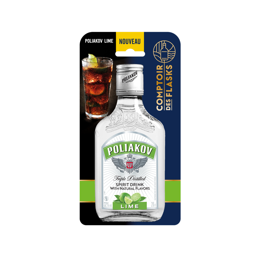 Blister Vodka POLIAKOV Lime 20cl 32°