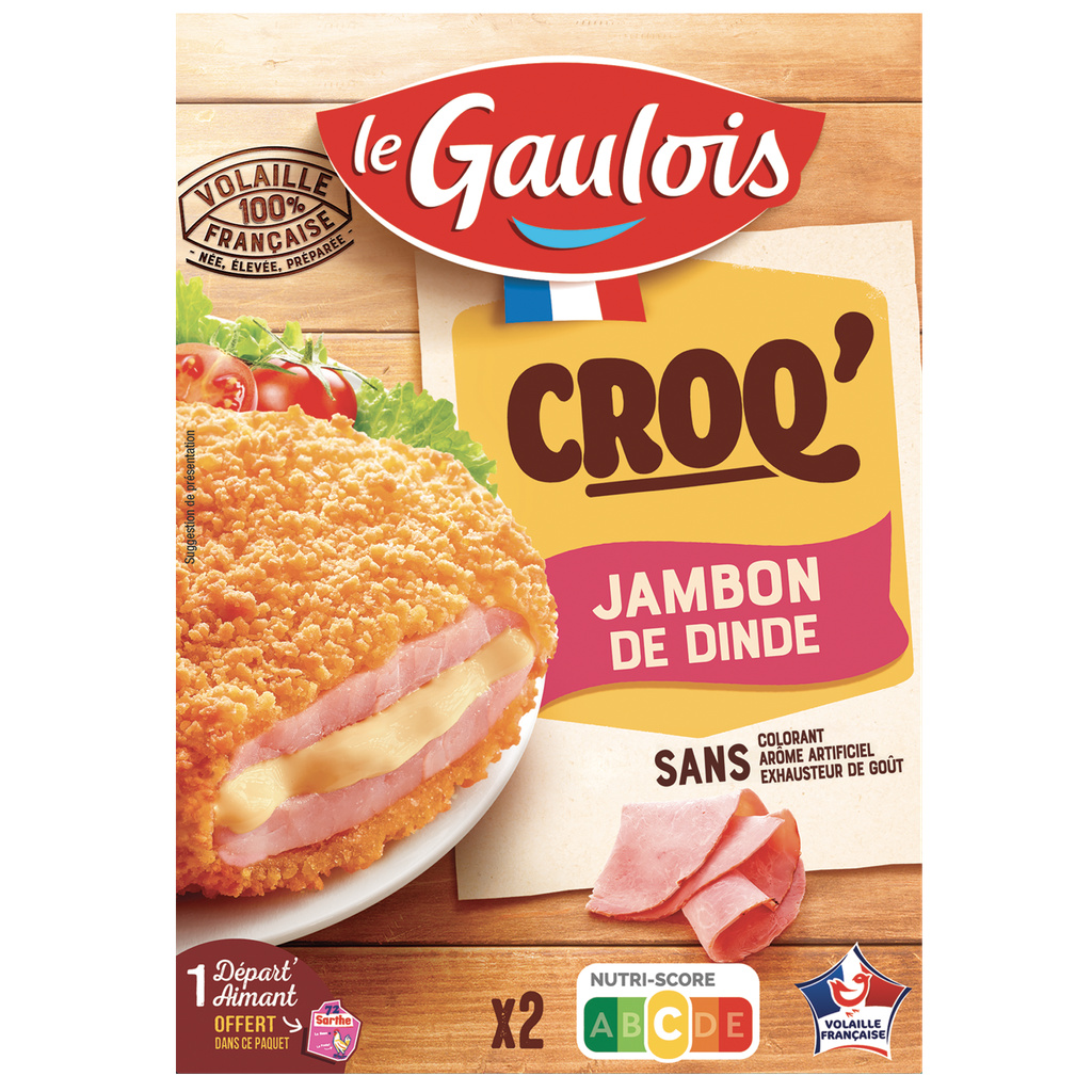 200G  LE GAULOIS  ETUI 2 CROQS JAMBON FROMAGE