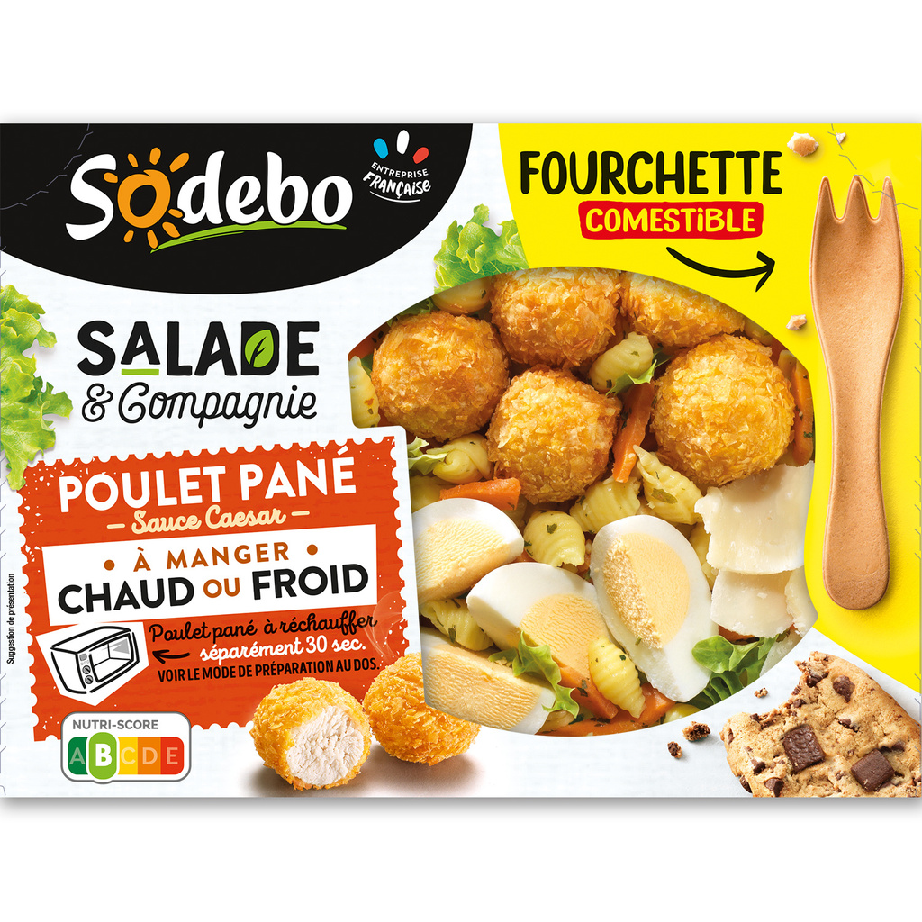 SODEBO SALADE&CIE 320G POULET PANE
